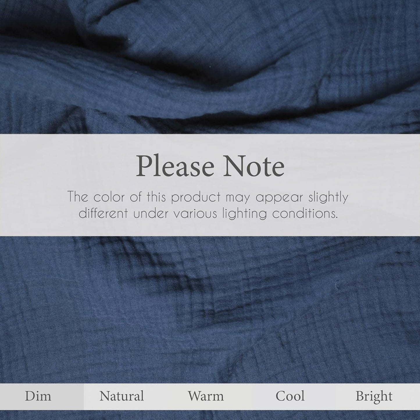 Salt Earth 100% Cotton Muslin Blanket, Gauze Blanket 80"X90" Queen, 4 Layered for Couch, Bed, Living Room,Lightweight & All Seasons Blankets & Throws, Easy to wash,Nature & Skin Friendly (Dress Blue)