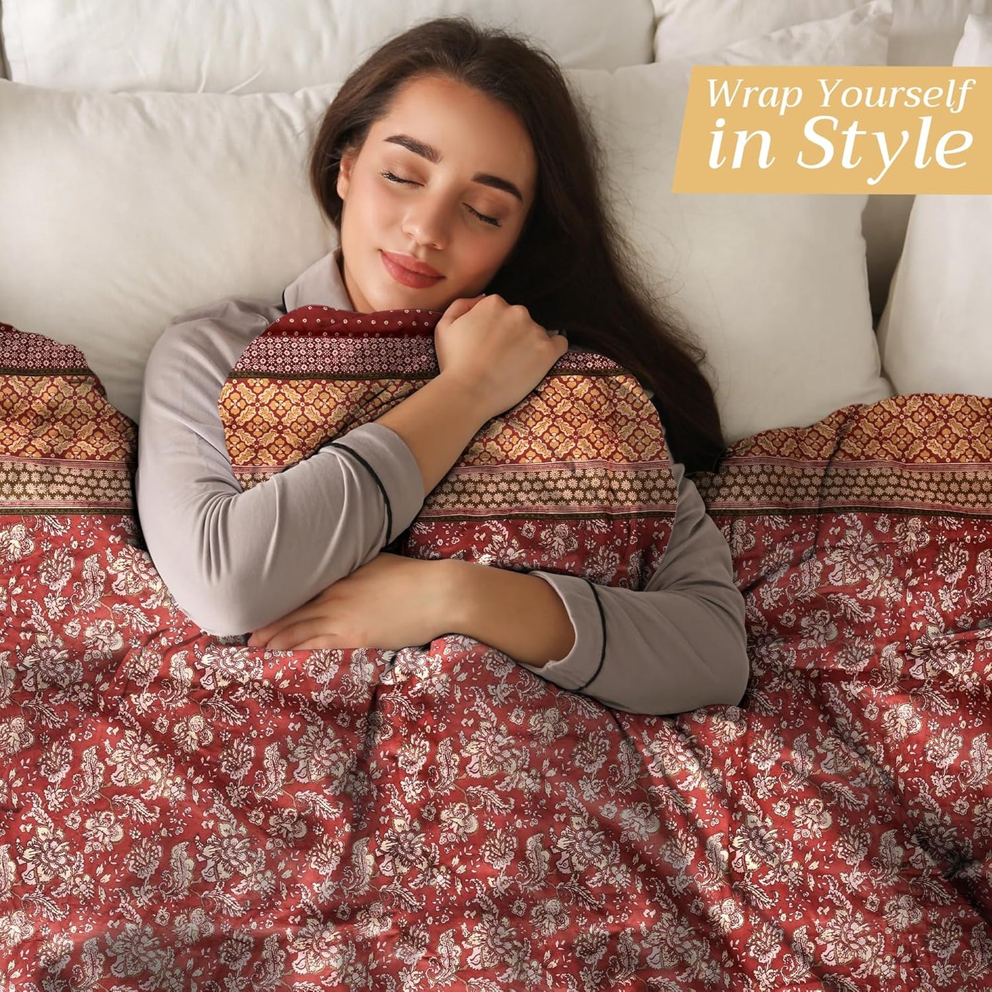 Maison d' Hermine Throw Blanket for Couch Lightweight Soft Warm Breathable Cotton Throw Blankets for Bed Girls Boys Women Men Gifts Sofa Travel Living Room Chair Bedding (50"x60", Surya)
