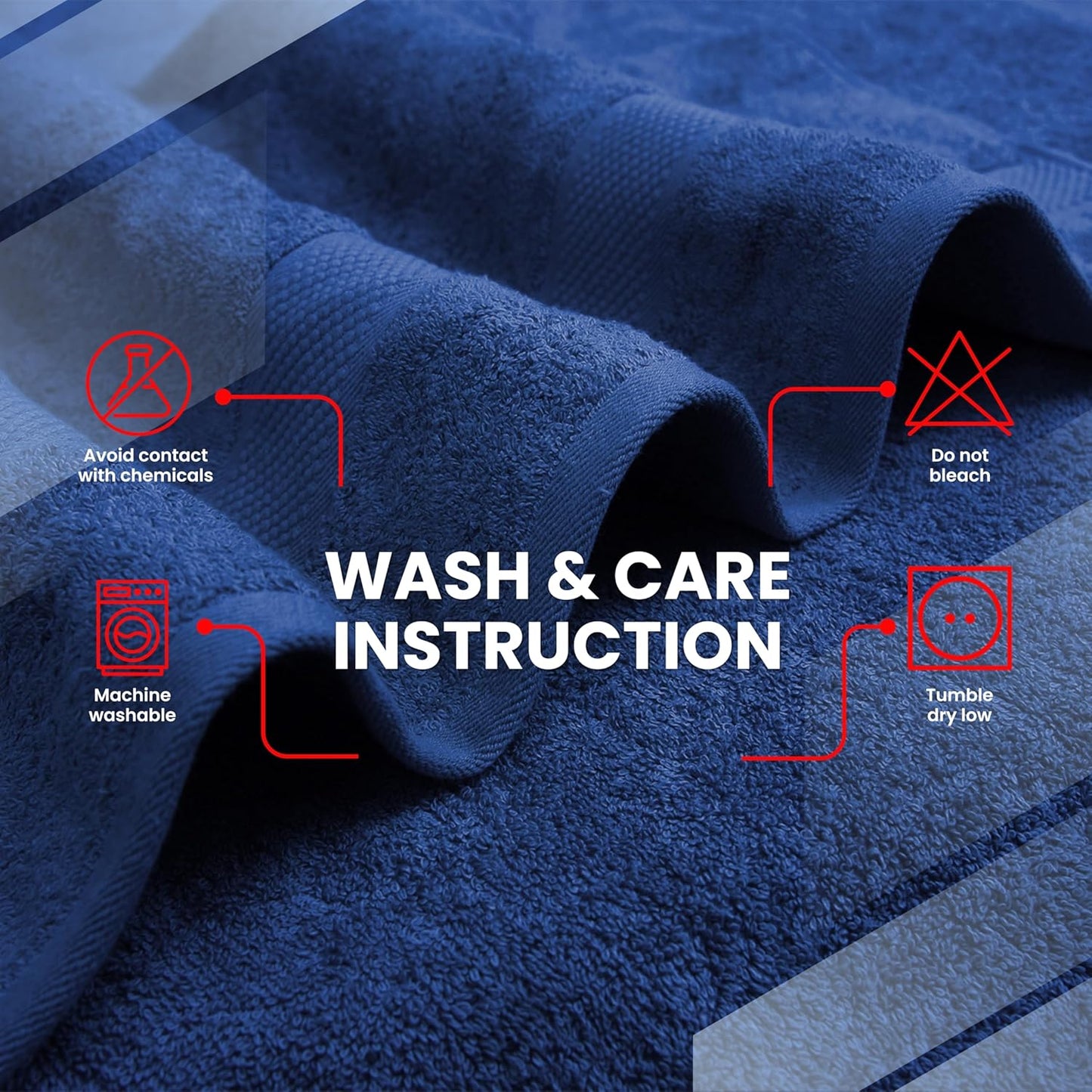 Infinitee Xclusives ā Luxury Bath Sheets Towels ā 1 Pack 600 GSM (35X70 Inches) ā 100% Ring Spun Cotton Large Bath Towels for Bathroom (Tranquil Navy, Bath Sheets - Pack 1)