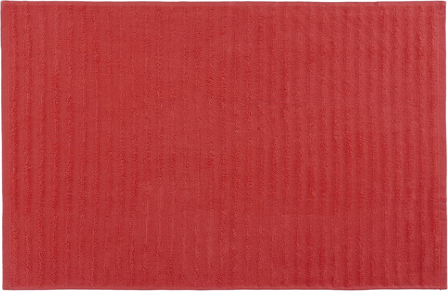 Nautica 100% Cotton Kitchen Towels Set of 3 | 18" X 28" Super Absorbent Reusable Cleaning Cloths, Tea Towels, Hand Towels for Drying Dishes | Red/Red Stripe Dish Towels for Kitchen Shops & Bars