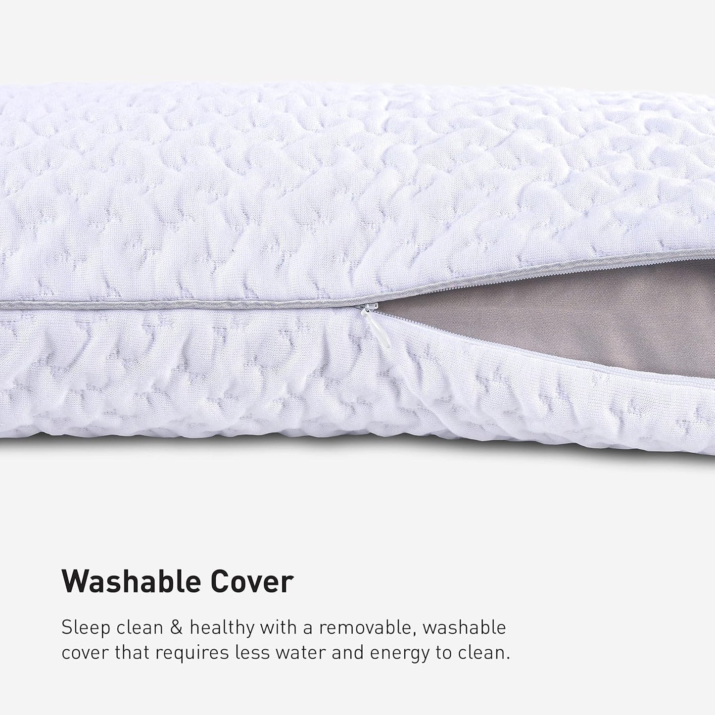 Bedgear Balance Performance Pillow – 0.0 - Moisture Wicking Bed Pillow for All Sleep Positions - Medium Firmness Bed Pillow - Washable Removable Cover – 20" W x 26" L x 4.75" H