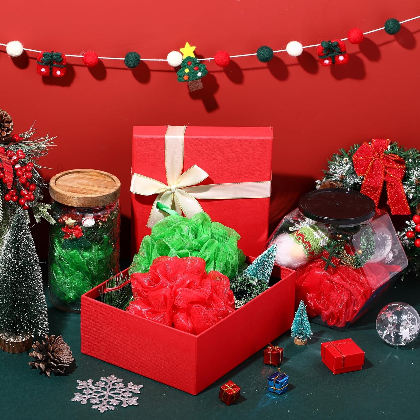 12 Pcs Thanksgiving Bath Loofah Sponge Orange Harvest Loofah Exfoliating Body Scrubber Shower Sponge 50g Mesh Shower Pouf Balls Gift Set for Women Men Bathing Accessories