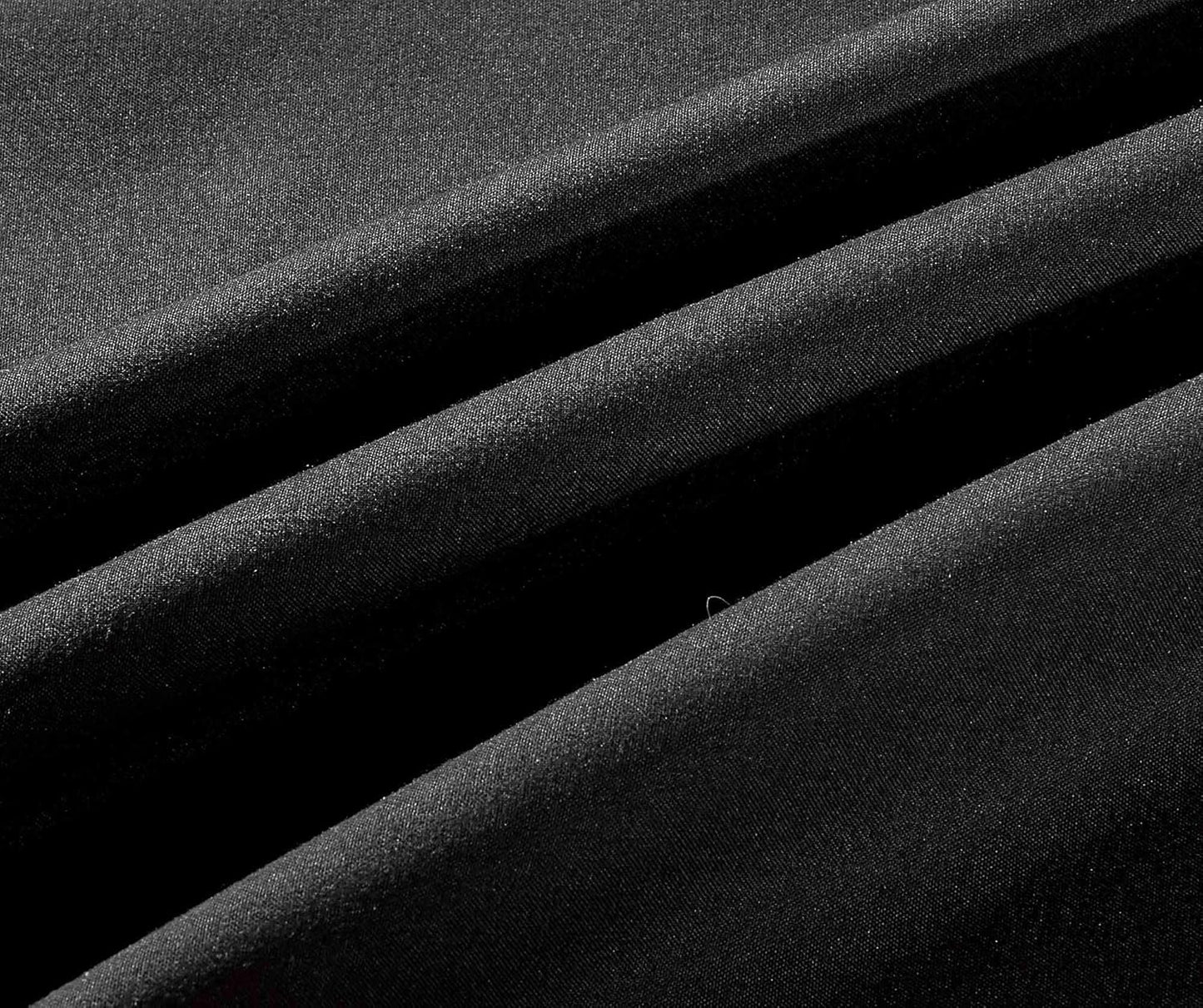 Sheets & Beyond Wrap Around Solid Microfiber Luxury Hotel Quality Fabric Bedroom Gathered Ruffled Bedding Bed Skirt 14 Inch Drop (Full, Black)