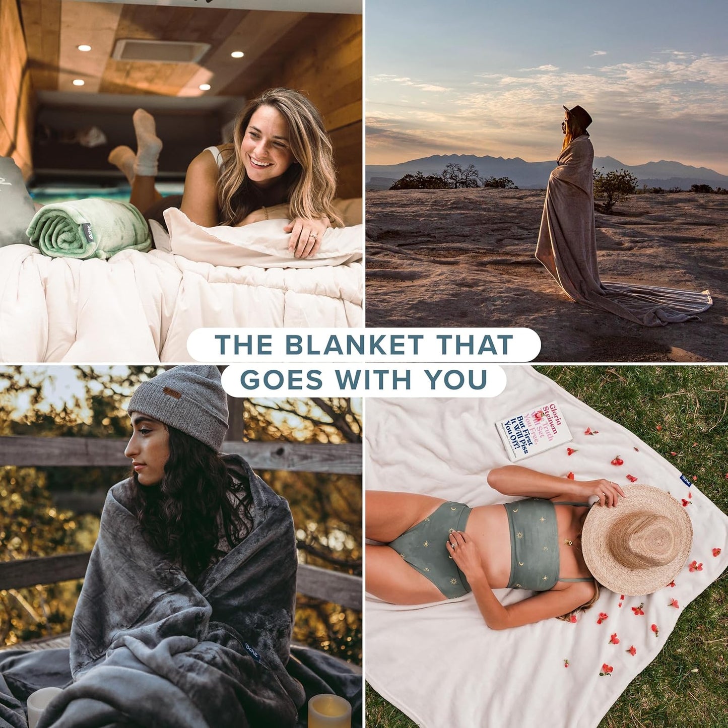 Bare Home Fleece Blanket - Full/Queen - Ultra-Soft Lightweight for Bed, Sofa, and Couch - Luxury Microplush - Cozy Warm Blanket (Full/Queen, White)