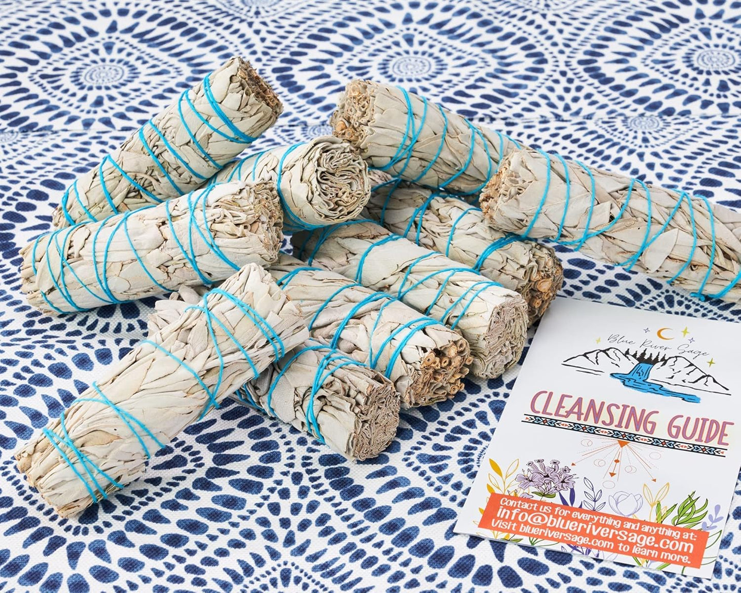 10 White Sage Smudge Sticks ~ Sustainably Grown Sage Bundles for Smudging, Smudge Kit, Ceremony, Spiritual Use, Home & Office Cleansing or Smoke Cleanse (10 Pack)