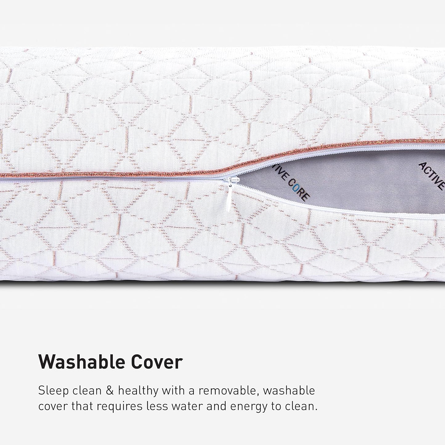 Bedgear Glacier Performance Pillow - Size 0.0 - Cooling Pillow for Hot Sleepers - Back, Stomach, Side Sleeper Pillow - 20" W x 26" L x 4.75" H