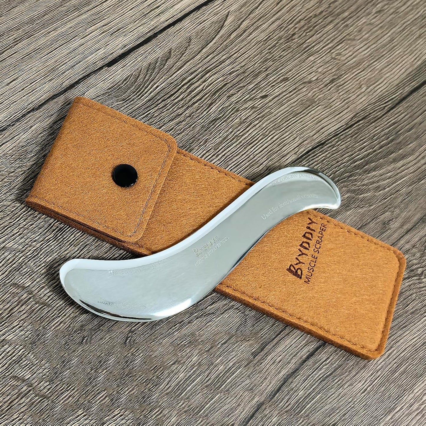 BYYDDIY Stainless Steel Gua Sha Muscle Scraper Tool,Scar Tissue Tool,Physical Therapy Tools,Muscle Scraping Tool,Guasha Massage Scraper,IASTM Tools (S.S-1)