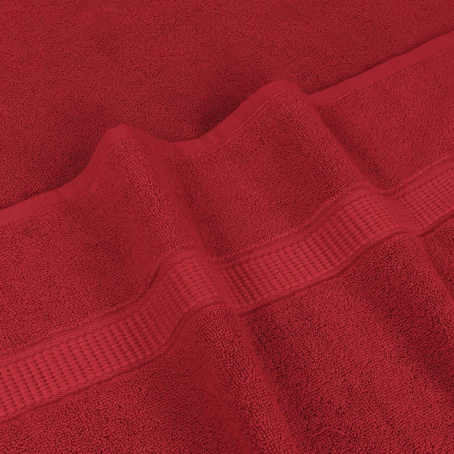 Utopia Towels Luxurious Jumbo Bath Sheet 2 Piece, 600 GSM, 35 by 70 Inches, 100% Ring Spun Cotton, Highly Absorbent and Quick Dry Extra Large Bath Towel, Super Soft Towel, Red