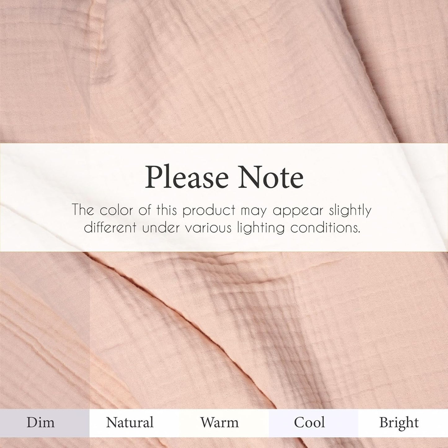 Salt Earth 100% Cotton Muslin Blanket, Gauze Blanket 80"X90" Queen, 4 Layered for Couch, Bed, Living Room,Lightweight & All Seasons Blankets & Throws, Easy to wash,Nature & Skin Friendly (Rose Dust)