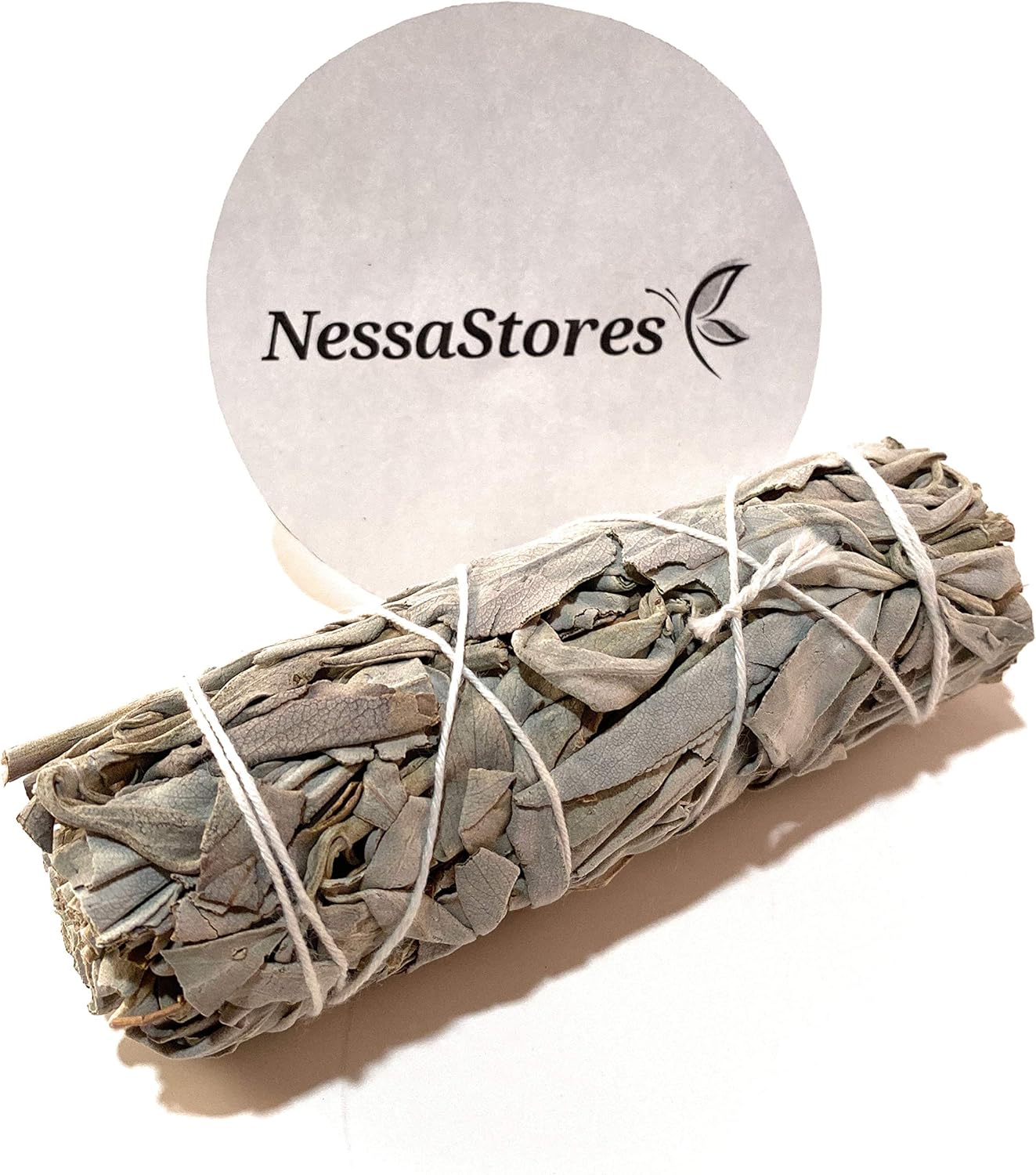 NessaStores 100 California White Sage Smudge Sticks, 4 Inch Hand Tied, All Natural for Home Cleansing, Stress Relief, & Clearing Negative Energy JC-006