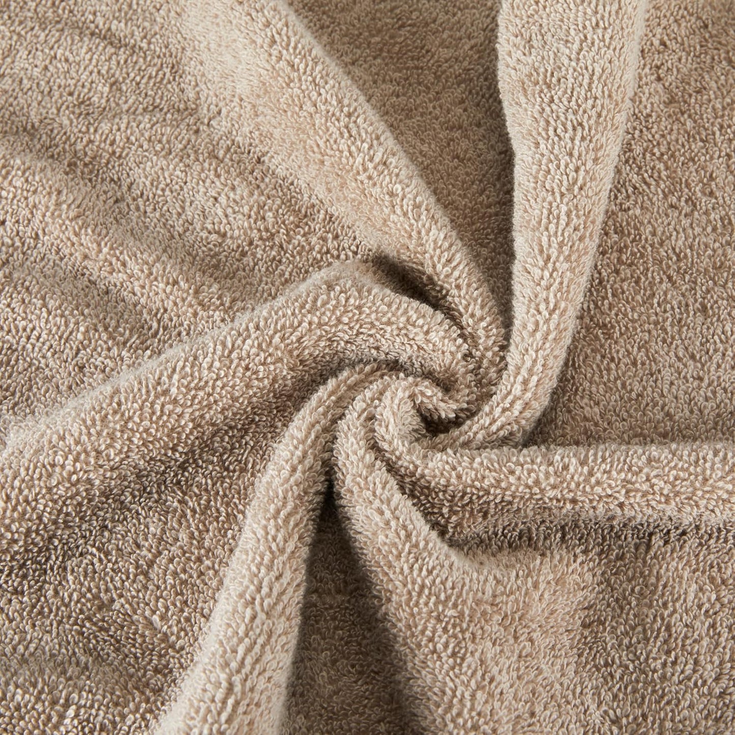 Amazon Basics Fade-Resistant 100% Cotton Bath Towel, 2 Pack, 30"x54", Taupe