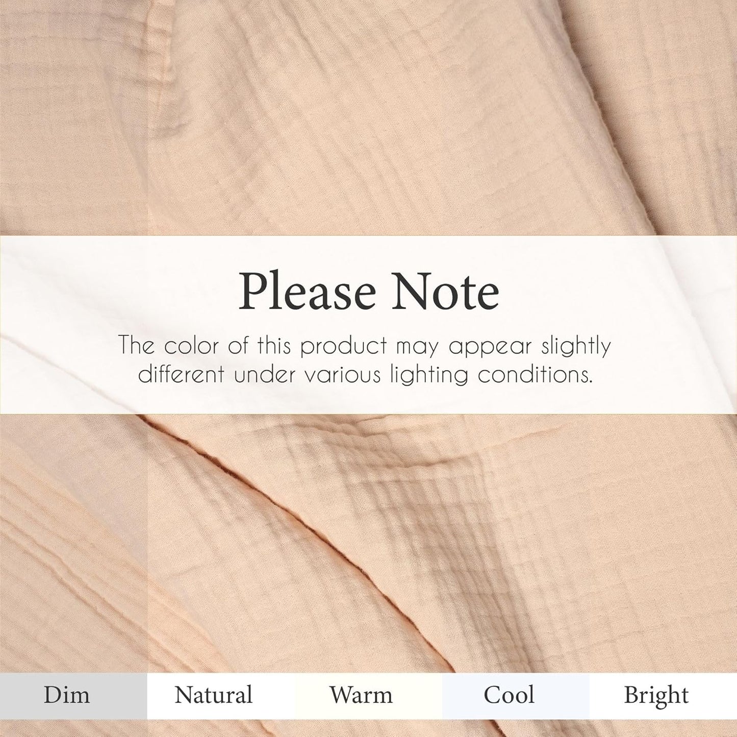 Salt Earth 100% Cotton Muslin Blanket, Gauze Blanket 80"X90" Queen, 4 Layered for Couch, Bed, Living Room,Lightweight & All Seasons Blankets & Throws, Easy to wash,Nature & Skin Friendly (Parchment)