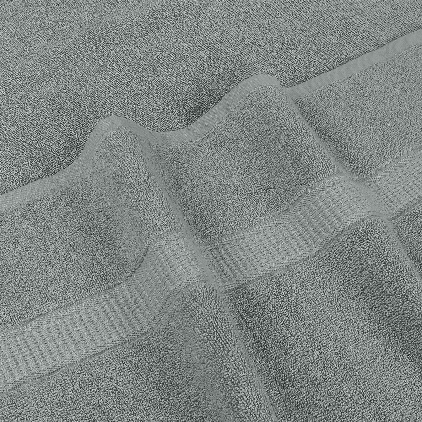 Utopia Towels Luxurious Jumbo Bath Sheet 2 Piece, 600 GSM, 35 by 70 Inches, 100% Ring Spun Cotton, Highly Absorbent and Quick Dry Extra Large Bath Towel, Super Soft Towel, Cool Grey