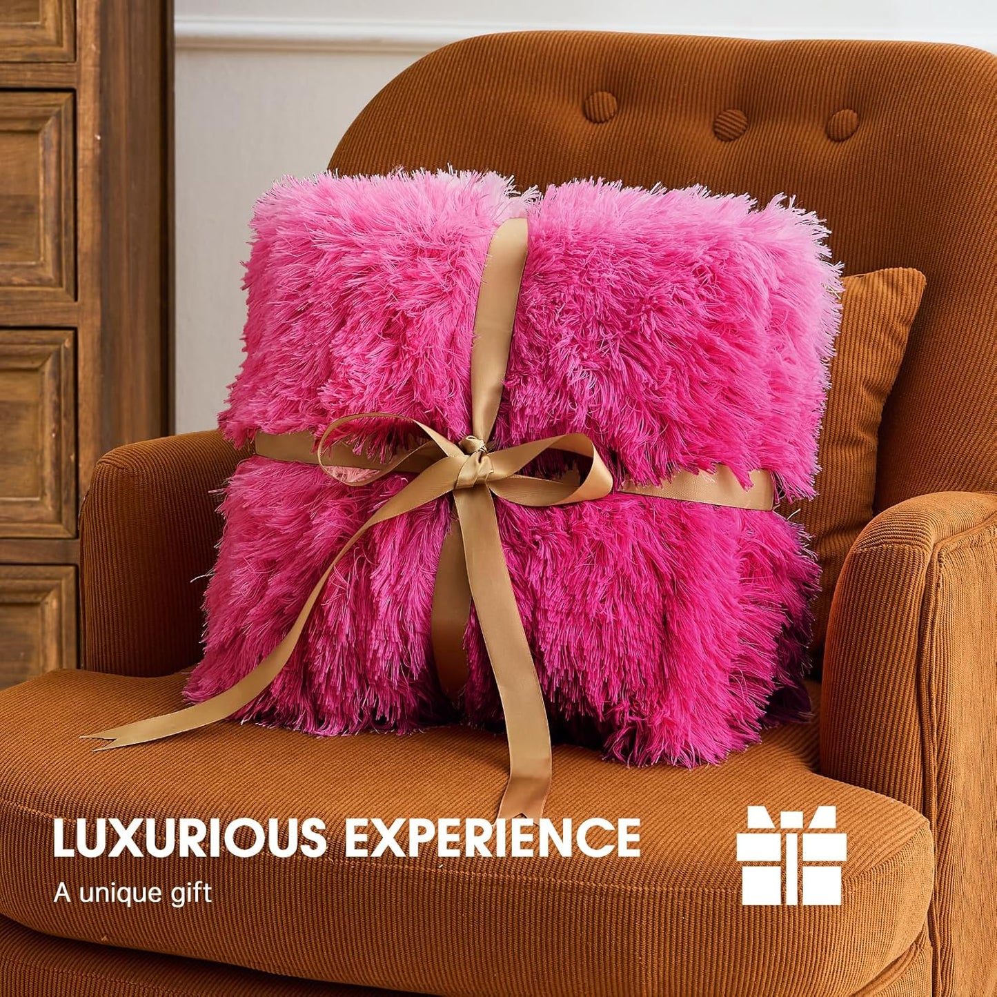 Heated Electric Blanket Queen,Warm Winter Birthday Gifts for Women Her Grandma–Faux Fur with Soft Sherpa,10 Heat Settings,5 Time Settings with Fast Heating, 84x90, Rose Red