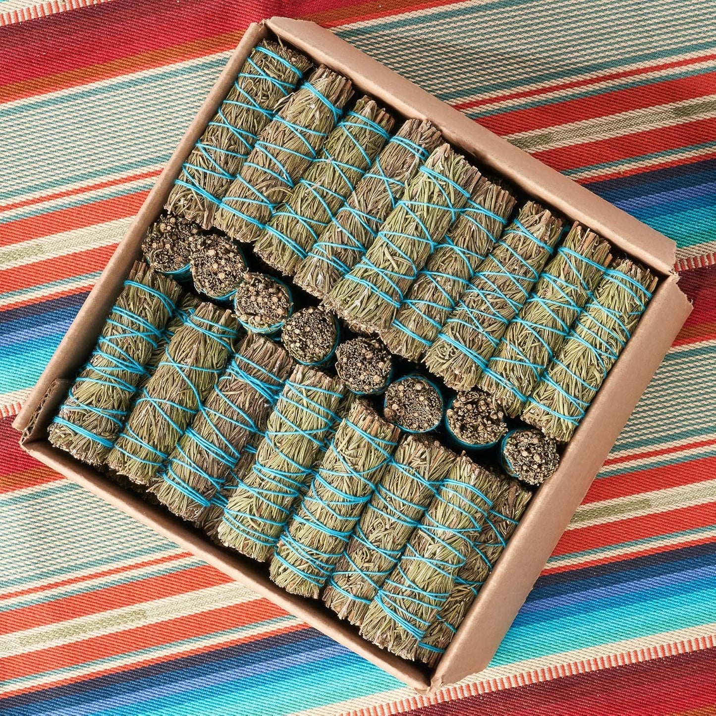 Rosemary Smudge Sticks 4 Inch | Rosemary Sage Smudging Wands | Wholesale Sage Bulk Sage Kit | Salvia Blanca para Limpiar | Sustainably Sourced California Sage