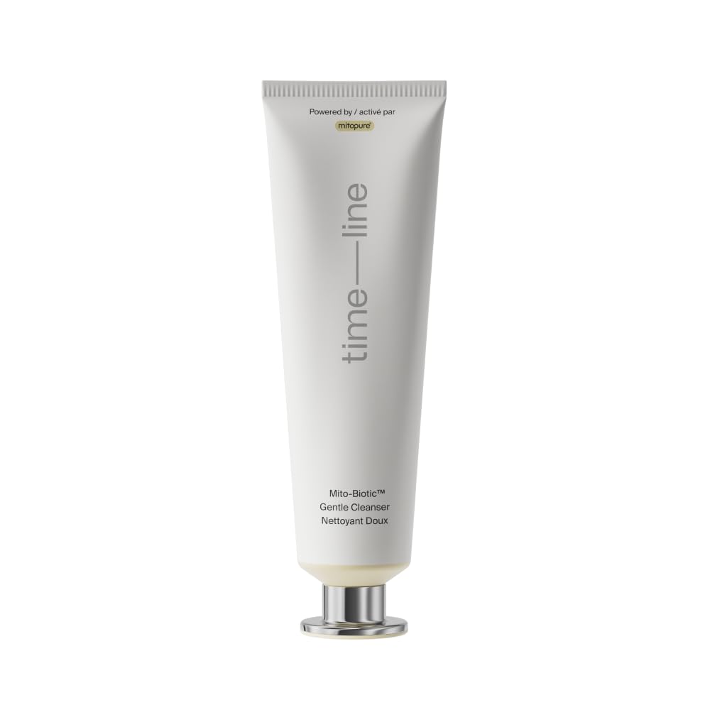 Timeline Mito-Biotic™ Gentle Cleanser - Non-Drying & Calming With Ceramides To Remove Makeup & Strengthen Skin Barrier For All Skin Types - 3.38 Fl Oz