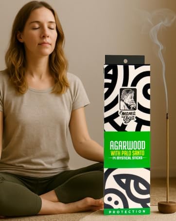 Agarwood with Palo Santo Incense Sticks (14 Mystical Sticks) – Protection, Mystical, Serene & Natural Handcrafted Aroma