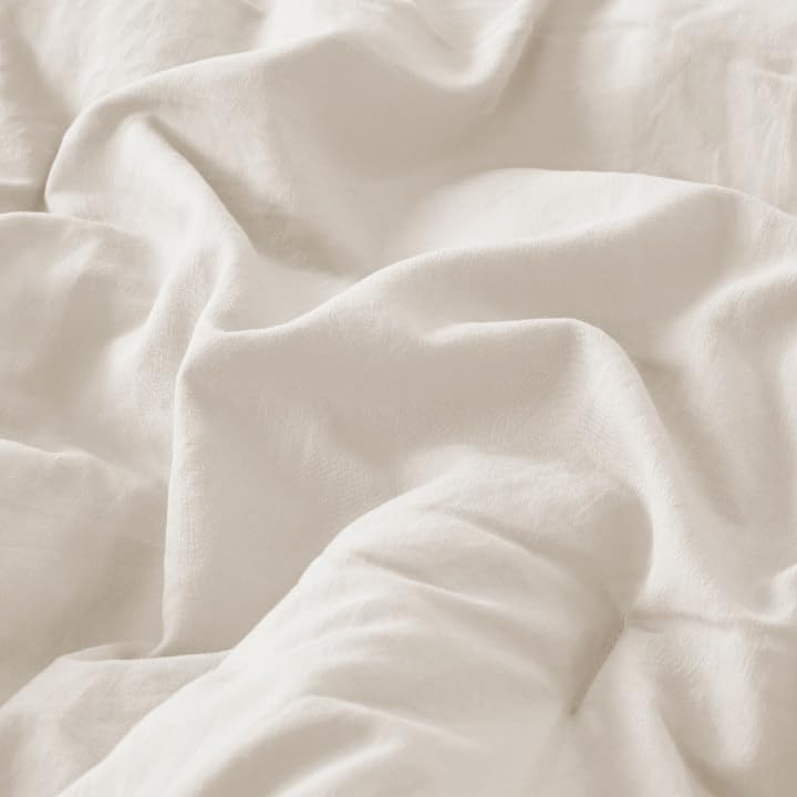 Codi Beige King Comforter Set - Boho Chic Bedding with Pom Fringe, Soft Washed Microfiber Taupe 3-Piece Set, 1 Comforter & 2 Pillowcases, Lightweight Luxury, King Size