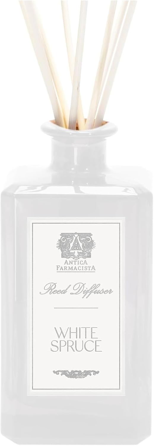Antica Farmacista Home Ambiance Diffuser - Long-Lasting Reed Scent Diffuser - Luxury Room Freshener Gift - White Spruce, 10.8 fl oz