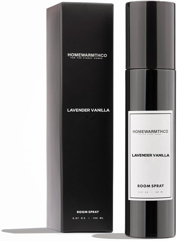 Lavender Vanilla Room Spray – 5.07 oz Scented Air Freshener for Home, Office & Linen – Long-Lasting Linen Spray for Bedding, Pillows & Fabrics – Luxurious Home Fragrance