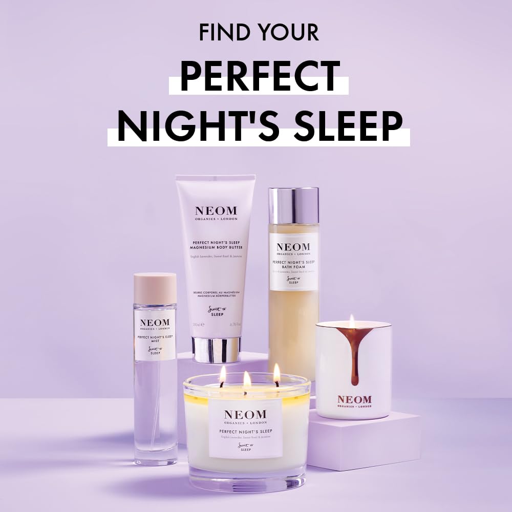 Neom - Perfect Night's Sleep Magnesium Body Butter | 6.76 Fl Oz (200ml) | Lavender, Chamomile, & Patchouli | Lotion for Sleep with Essential Oils | 100% Natural Fragrances | Nourish & Soften