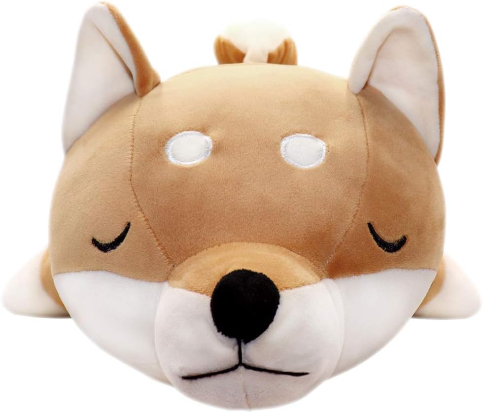 30'' Shiba Inu Plush Stuffed Animal, Giant Stuffed Animals for Anxiety, Big Shiba Inu Corgi Plush, Dog Plush Pillow Hugging Pillow Sleeping Dog Cushion Soft Plush Toy Big Stuffed Animals Kawaii Decor