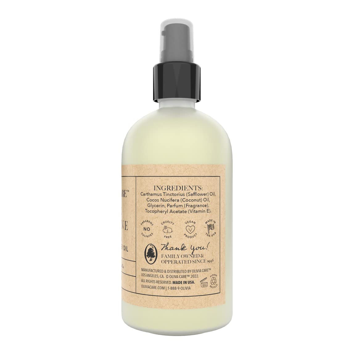 Olivia Care Nourishing Body and Shower Oil. Vitamin E and Lilac Shower Oil, A Natural In-Shower Body Lotion. Suitable For All Skin Types, 8 Fl Oz. (Lilac & Vitamin E)