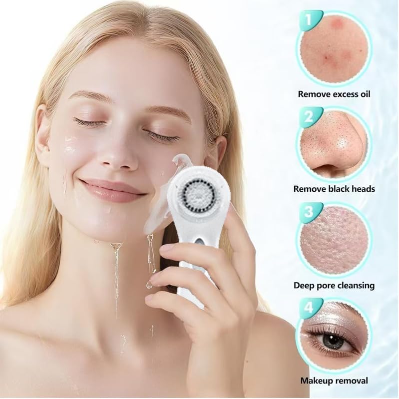 Clarisonic ARIA Sonic Facial Cleansing System, Electric Face Brush (White)
