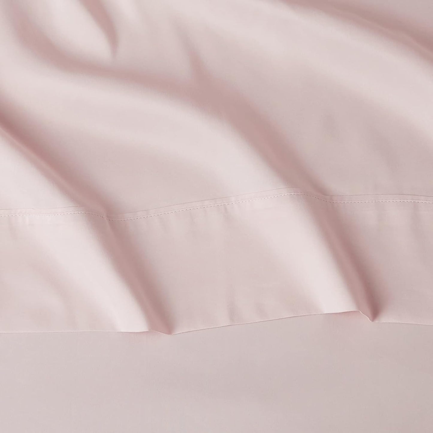 Amazon Basics Lightweight, Breathable Microfiber 4-Piece Bed Sheet Set with 14-Inch Deep Pockets, Full, Blush Pink, Solid