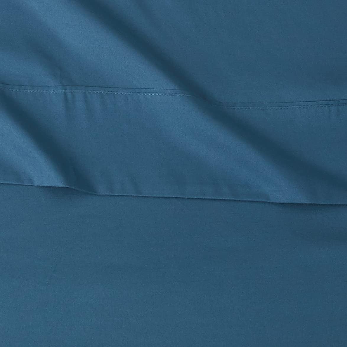 Amazon Basics Lightweight Super Soft Cooling, Wrinkle Free Luxury Microfiber 4-Piece Bed Sheet Set with 14-Inch Deep Pockets, King, Dark Teal, Solid