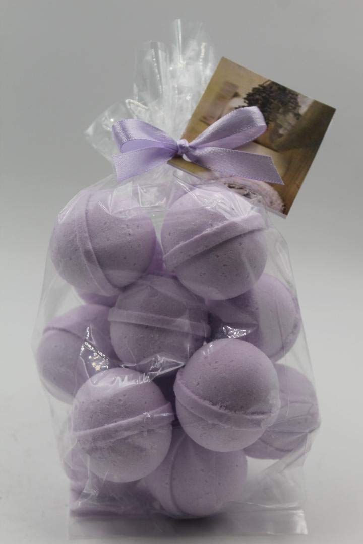 Spa Pure Plumeria Bath Bombs: Bath Fizzies moisturizing with Shea Butter, Great for Dry Skin, Small (14 Count) Pack of 1