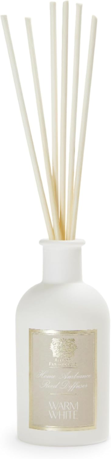 Antica Farmacista Home Ambiance Diffuser - Long-Lasting Reed Scent Diffuser - Luxury Room Freshener Gift - Warm White, 3.4 fl oz