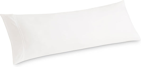 Bedsure Body Pillow Case Cover - Ivory Brushed Microfiber Long Pillow Cases, Ultra Soft and Cozy Body Pillowcase with Envelope Closure, Wrinkle, Fade and Stain Resistant, 1 Pack, 20x54 Inches