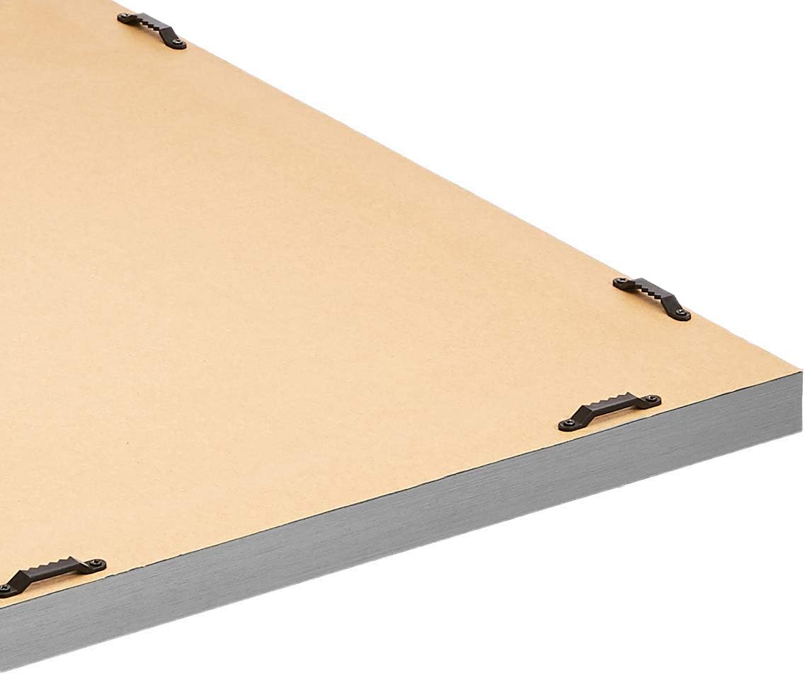 Amazon Basics Rectangular Wall Mount Mirror 16" x 20" - Standard Trim, Nickel