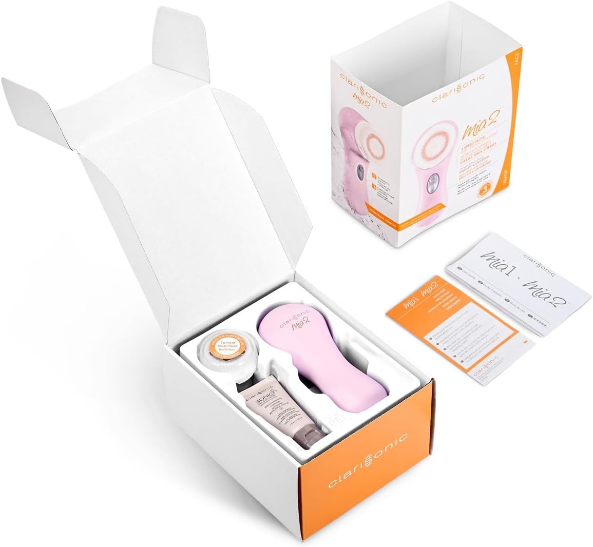 Clarisonic Mia 2, Sonic Facial Cleansing Brush System, Pink