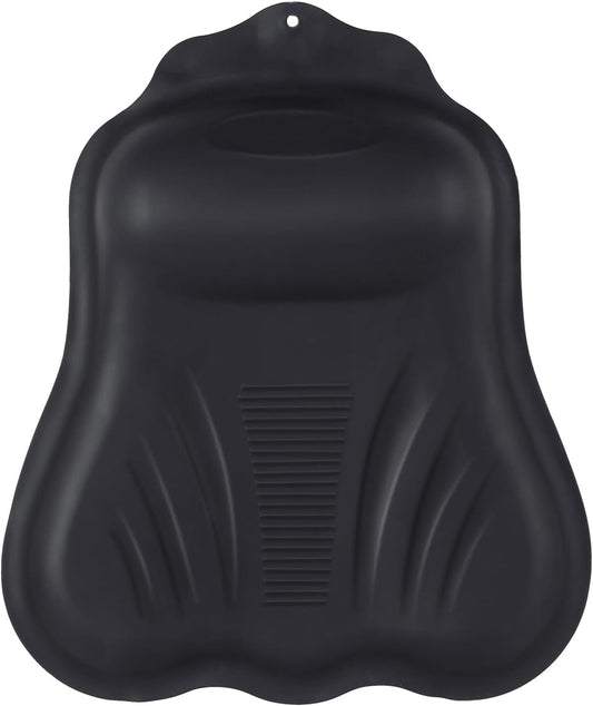 Goowin Bath Pillows for Tub, New Generation Skin-Friendly Silicone Bath Pillow, Luxury Bathtub Pillow for Head and Neck, Powerful Suction Tub Pillow for Bathtub with Inflatable Airbag (Black)