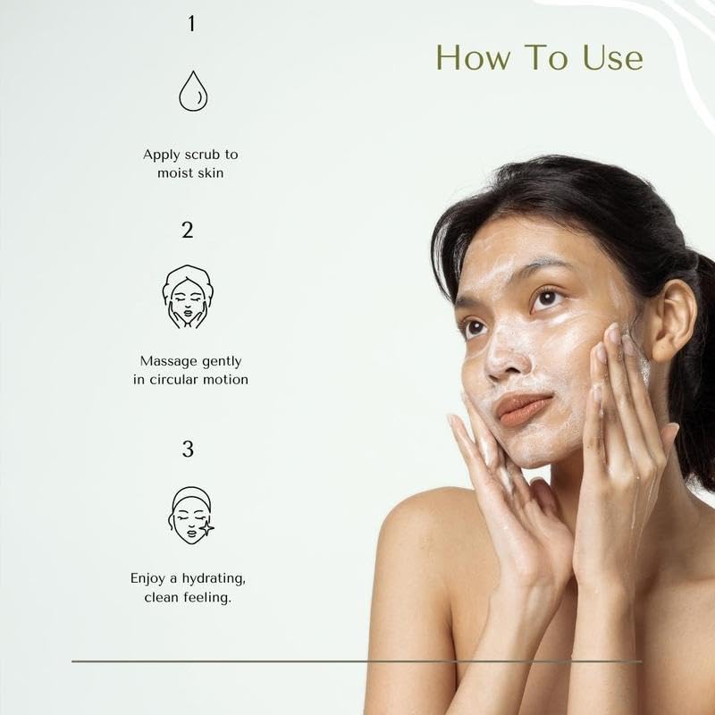 Amira Beauty Cucumber Facial Scrub Exfoliator - Best Face Scrub for Women, Cleanses, Removes Dead Skin, Blackheads, Pores and Acne - Moisturizes, Brightens, and Softens - For all Skin Types, 200 grams