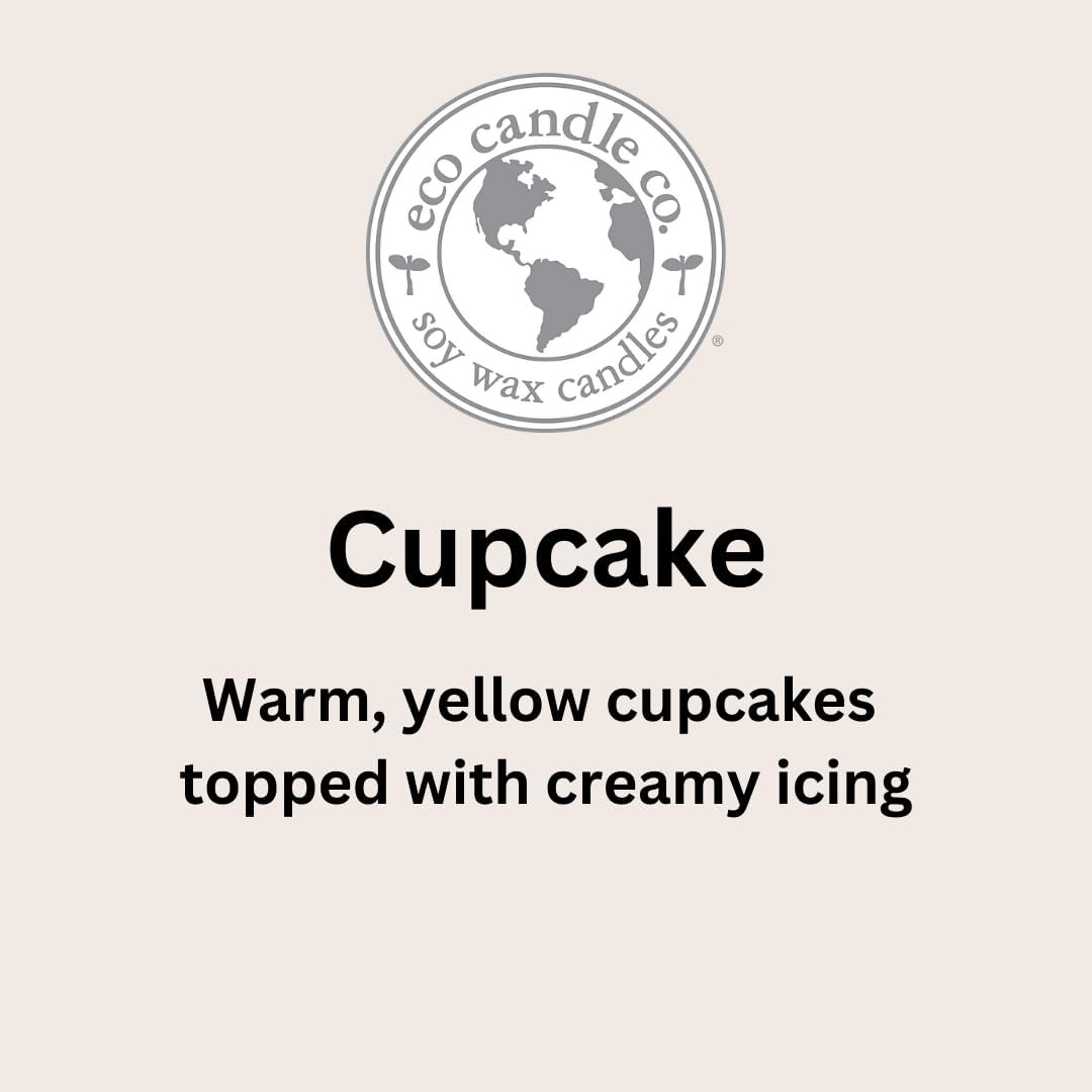 ECO CANDLE CO. Room & Linen Spray, Cupcake, 8 oz. - Scents Of Yellow Cake & Icing - Recycled Aluminum Bottle, No Propellents, Pump Top, All Natural Ingredients