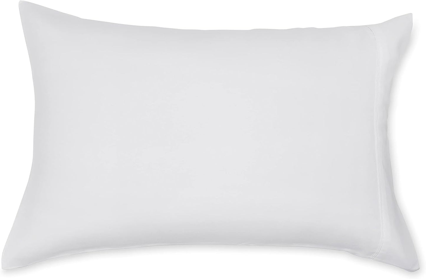 Amazon Basics Standard Pillow Cases Set of 2 - Lightweight, Super Soft Easy Care Microfiber, Bright White, 30" L x 20" W, Pillows Not Included