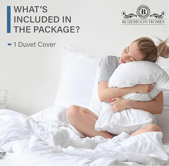 1000 Thread Count 100% Egyptian Cotton Duvet Cover Super King Size Cotton Black Long Staple Quilt 120"x120" Silky Soft, Breathable with Zipper -1 Piece All Season Duvet Cover Set for Comforter