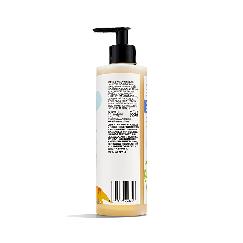 365 by Whole Foods Market, Kids' Vapor Comfort Bubble Bath, Rosemary & Eucalyptus Essential Oils, 12 Fl Oz