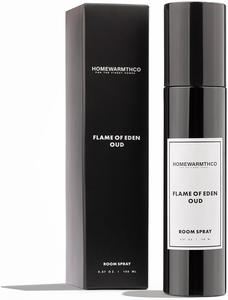 Flame of Eden Oud Room Spray – 5.07 oz Scented Air Freshener Spray for Home, Office & Linen – Long-Lasting Linen Spray for Bedding, Pillows & Fabrics – Luxurious Home Fragrance
