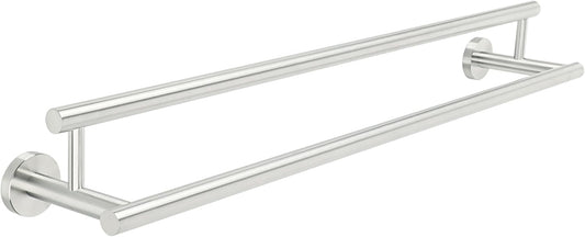 Alise Double Bath Towel Bars Towel Racks for Bathroom Lavatory,28 Inch Wall Mount Towel Holder SUS304 Stainless Steel Towel Hanger Towel Rail,GYT6902-700-LS Brushed Nickel