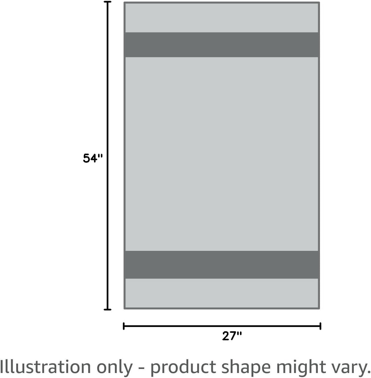 American Veteran Towel, 100% Cotton Turkish Bath Towels for Bathroom 4 Pack, 27x54 Extra Large Premium Soft Drying Bathroom Towels, Silver Grey