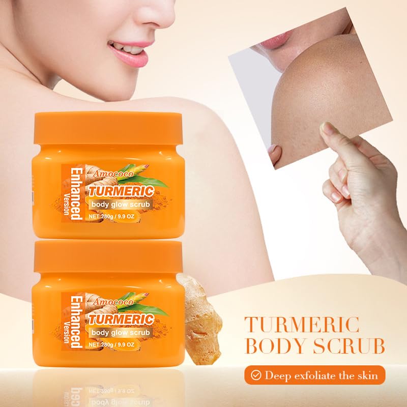 Turmeric Body Glow Scrub - 9.9 oz | Deep Exfoliating Cream