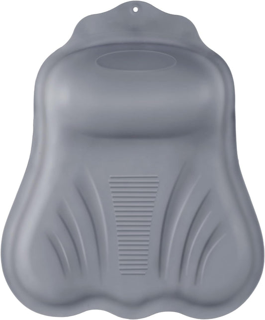 Goowin Bath Pillows for Tub, New Generation Skin-Friendly Silicone Bath Pillow, Luxury Bathtub Pillow for Head and Neck, Powerful Suction Tub Pillow for Bathtub with Inflatable Airbag (Grey)