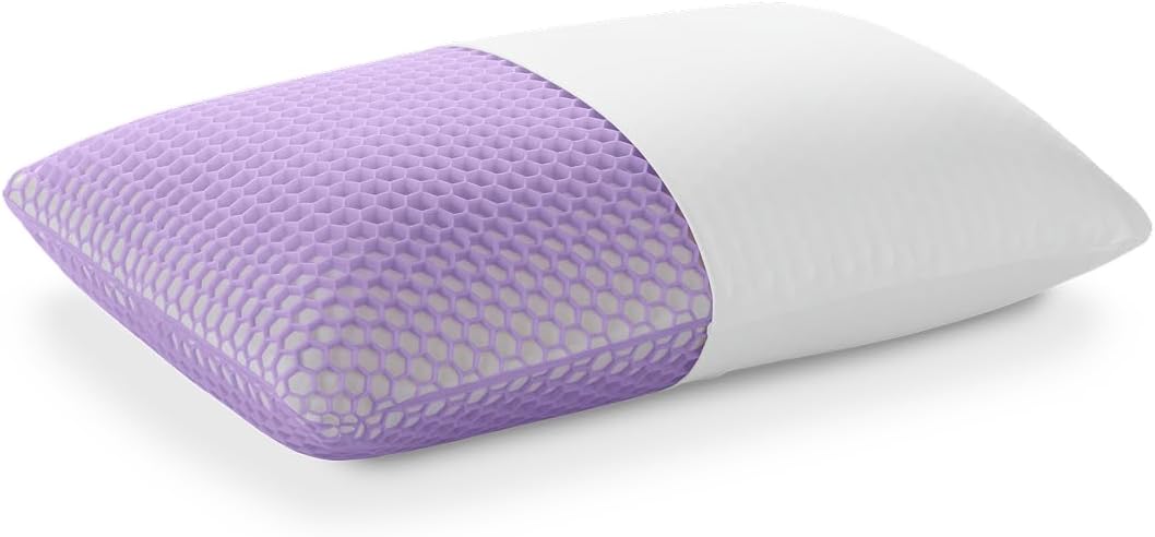 Purple Harmony Pillow - King Tall, Greatest Pillow Ever Invented, 360º Hex Grid & Talalay Latex Core - No Pressure Support, Stays Cool, Luxurious Comfort