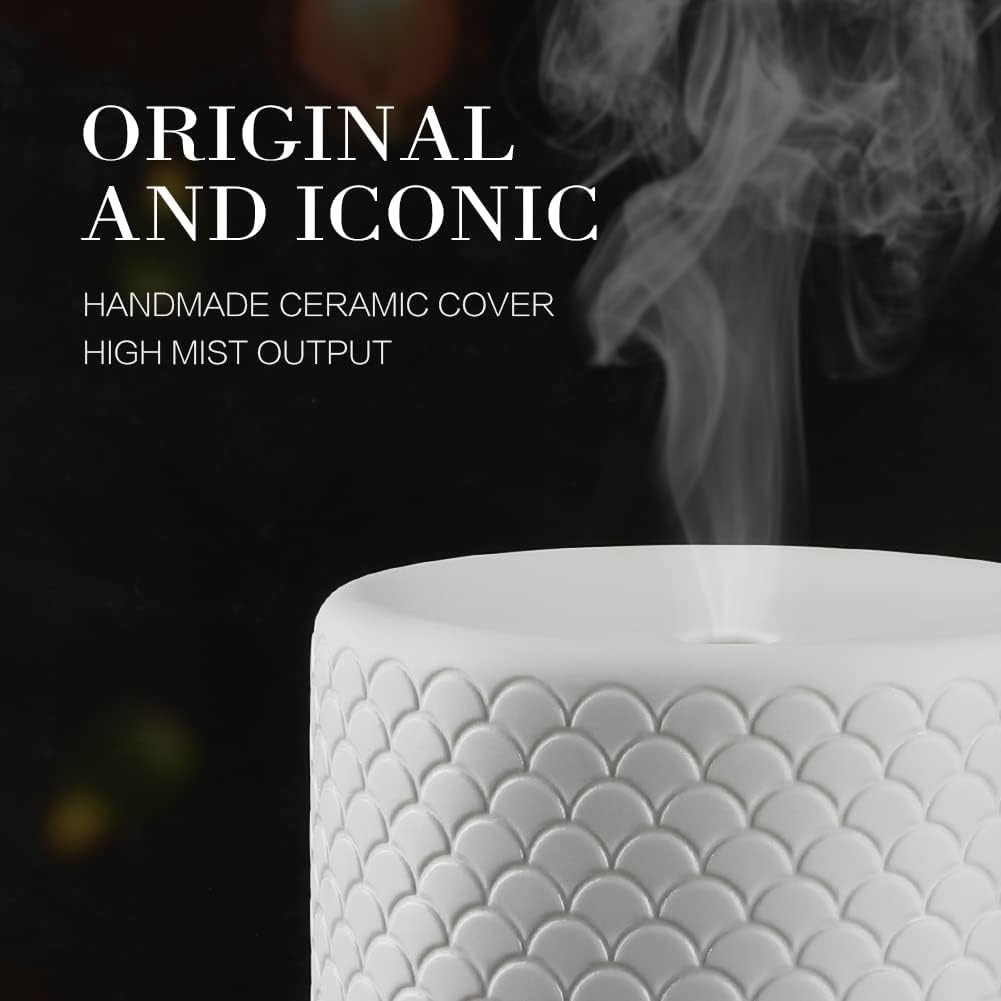 Essential Oil Diffuser 280ml Aromatherapy Diffuser for Large Room Small Humidifier with Sleep Mode-4 Timers, 3 Modes Lights, Auto-Off, No Beep