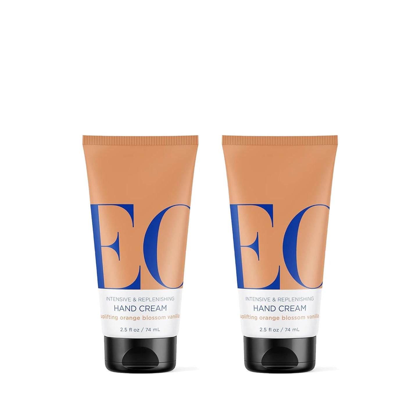 EO Hand Cream, 2.5 Ounce (Pack of 2), Orange Blossom and Vanilla, Organic Plant-Based, Moisturizer for Dry Skin