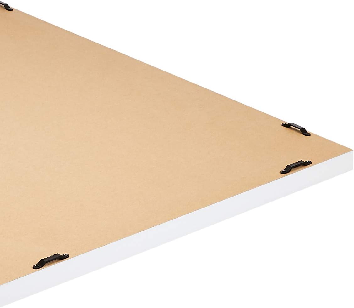 Amazon Basics Rectangular Wall Mount Mirror 20" x 28", Standard Trim, White